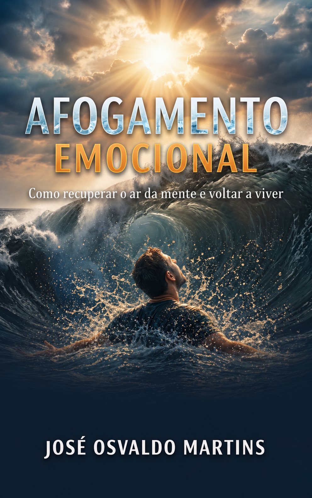 Capa oficial do livro Afogamento Emocional — Como recuperar o ar da mente e voltar a viver, de José Osvaldo Martins